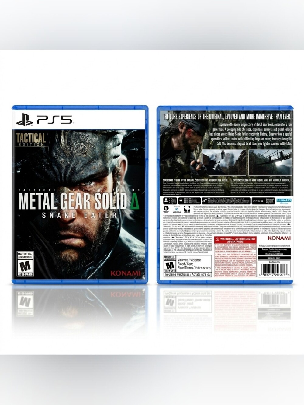 Metal Gear Solid Δ Snake Eater Tactical Edition PS5 New Sealed